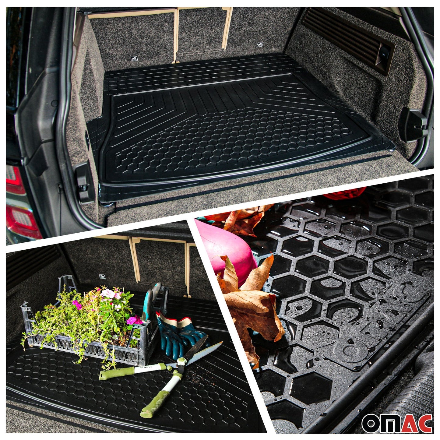 2013-2026 Mazda CX-5 Universal Floor Mats & Cargo Liner Rubber Black 6 Pcs