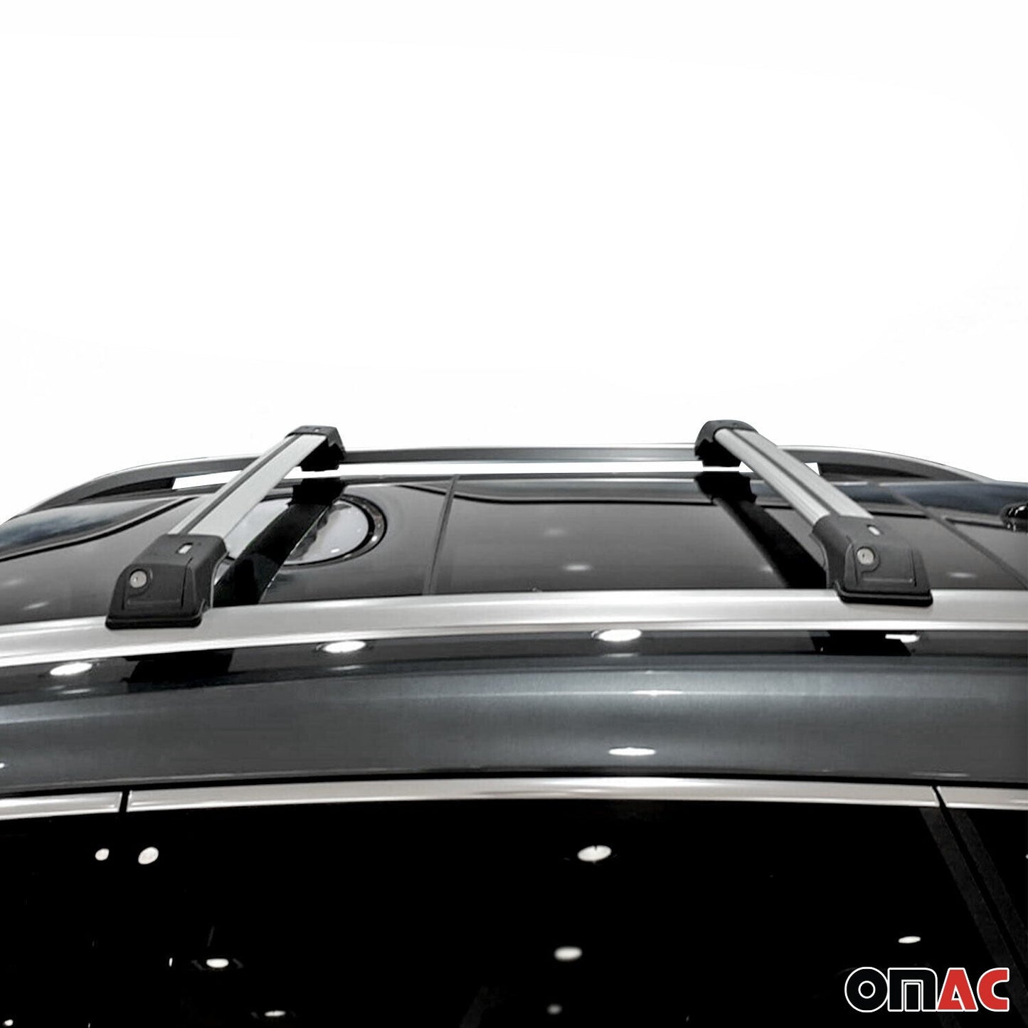 2003-2009 Toyota Land Cruiser Prado Roof Rack Cross Bars Silver