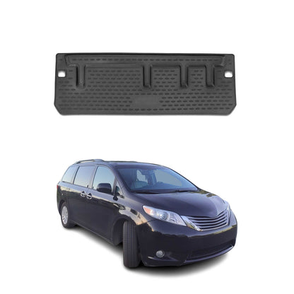 2011-2020 Toyota Sienna 3.gen Behind 3rd Row Cargo Liner Trunk Mat All Weather Black