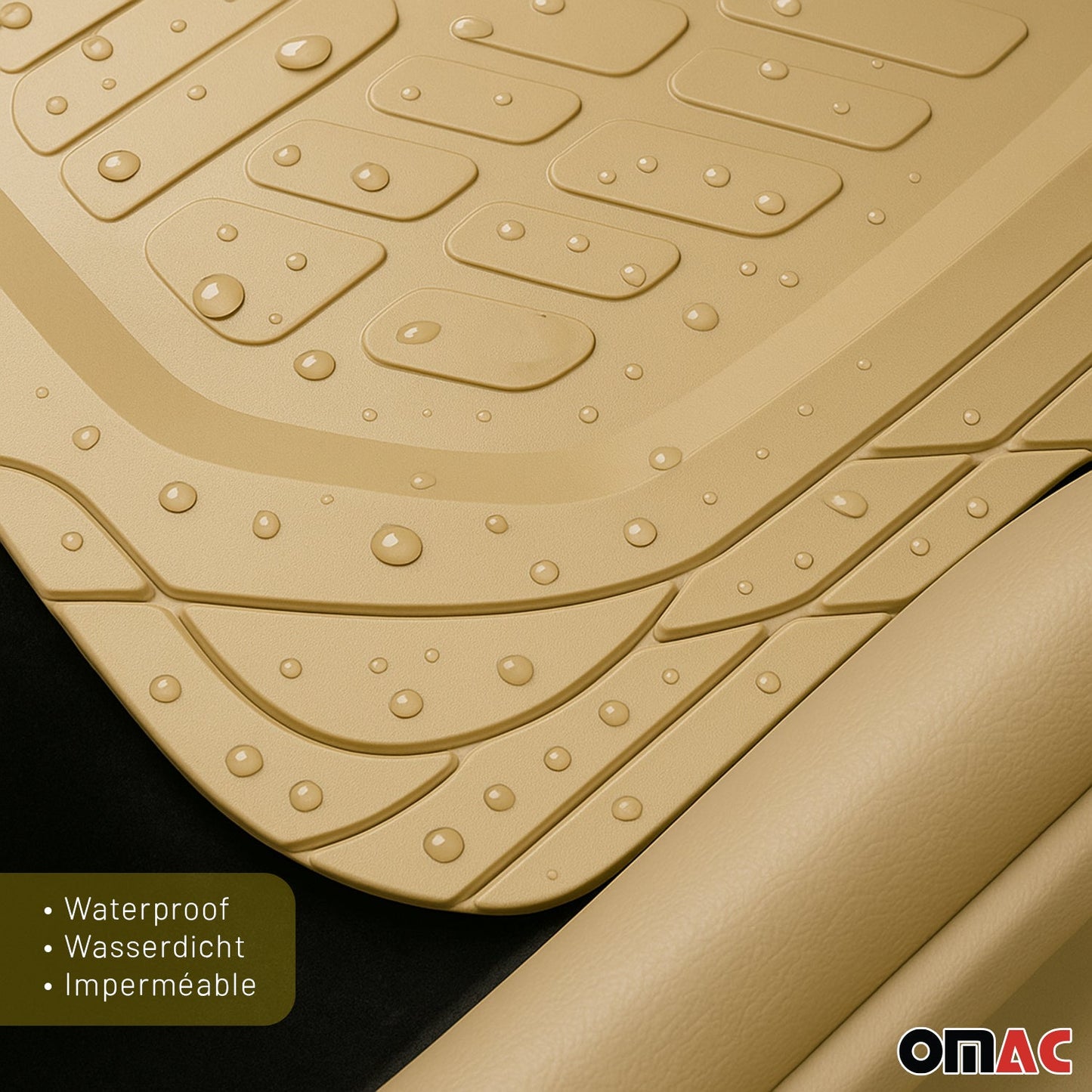 Scion Heavy Duty Trim to fit Floor Mats Liner Tan All Weather 4Pcs