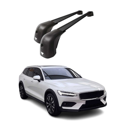 2015-2026 Volvo V60 Cross Country Roof Racks Cross Bars Black