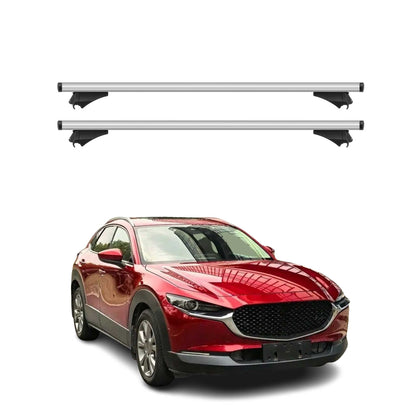2020-2026 Mazda CX-30 Roof Rack Cross Bars Luggage Carrier Silver 2Pcs