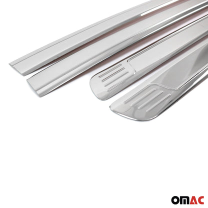 2005-2021 Nissan Frontier Side Door Molding Trim Stainless Steel Silver 4x