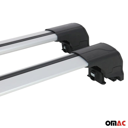 2020-2026 Mazda CX-30 Roof Rack Cross Bars Luggage Carrier Alu Gray 2x