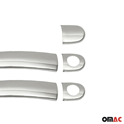 2012-2019 VW Beetle Car Door Handle Cover Protector Stainless Steel Chrome 2 Key Hole
