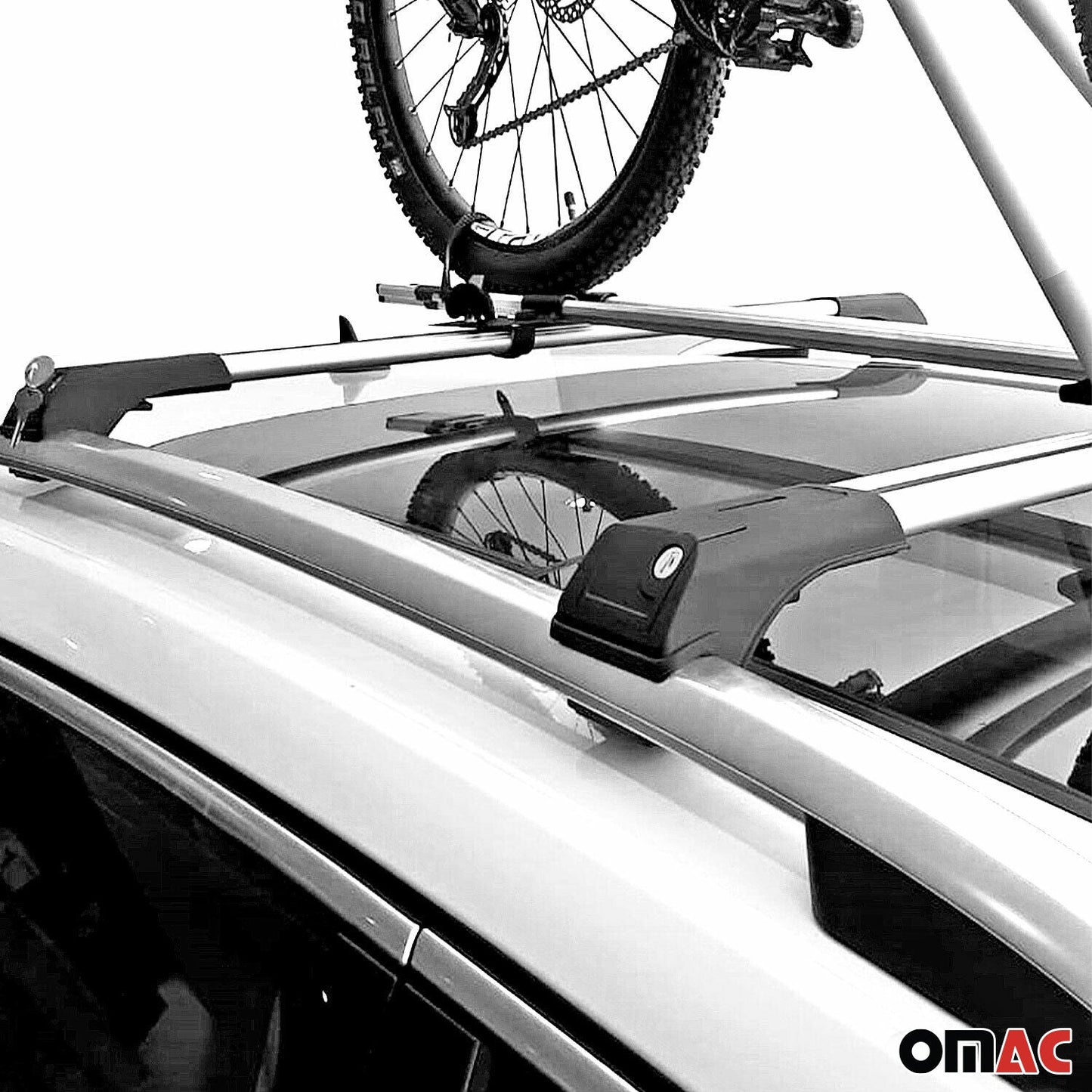 2003-2009 Toyota Land Cruiser Prado Roof Rack Cross Bars Silver