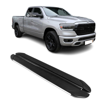 2019-2026 Ram 1500 Crew Cab Nerf Bar Side Step Running Boards Alu 2x