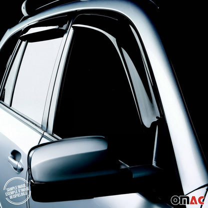 2017-2026 Jeep Compass Window Visor Vent Rain Deflector 4Pcs Smoke