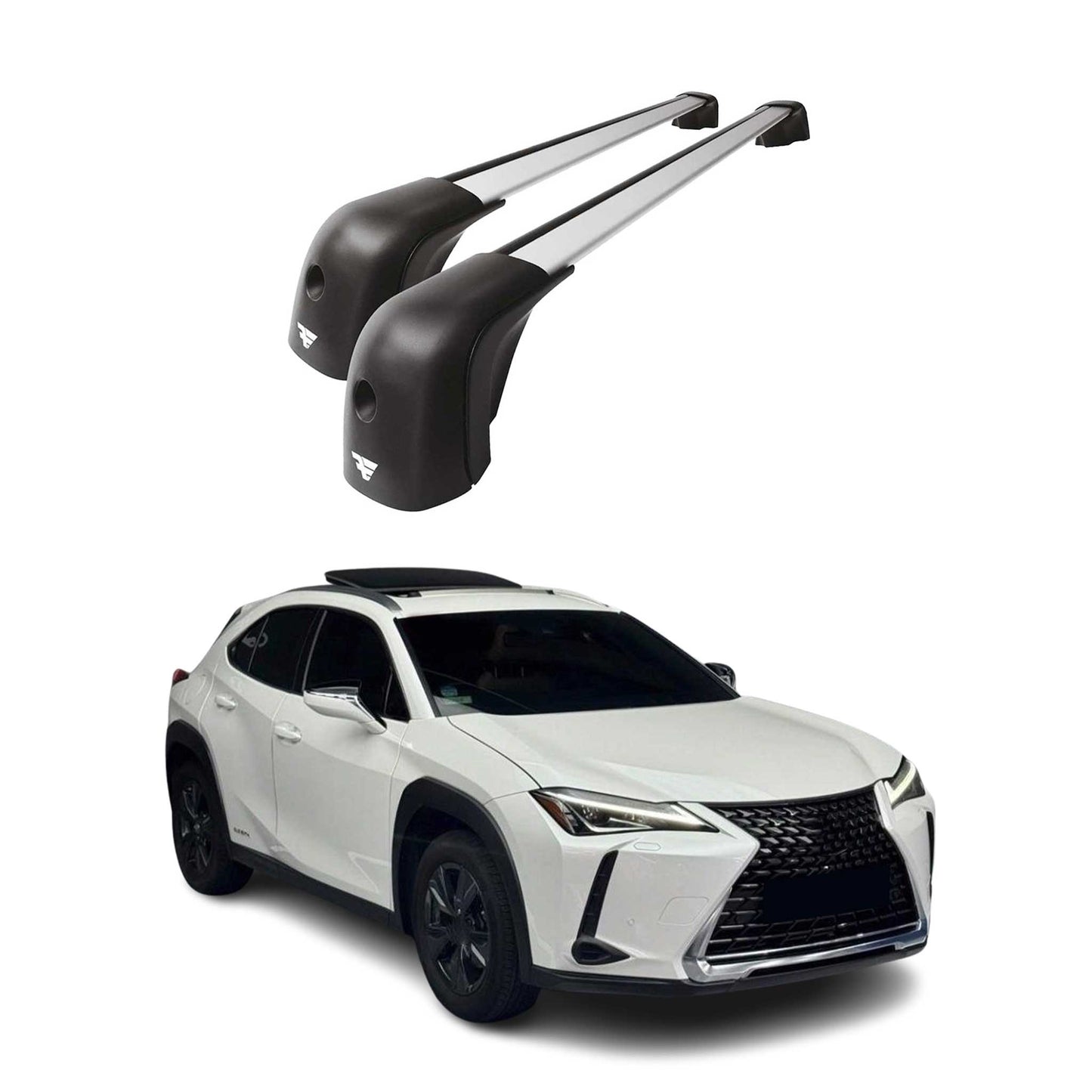 2019-2026 Lexus UX200 UX250h Roof Racks Cross Bars Silver