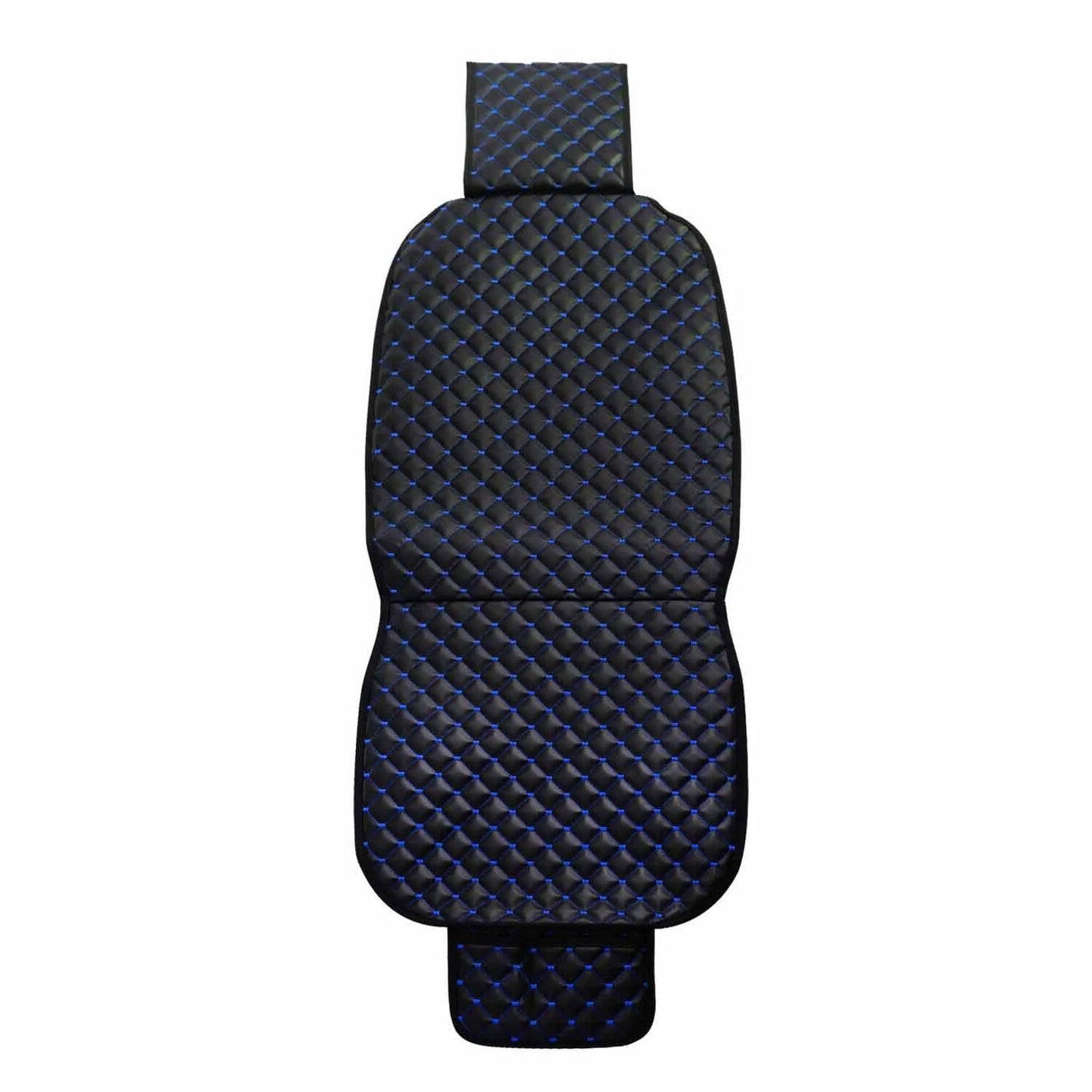 Cadillac Escalade Leather Breathable Front Seat Cover Pads Black Blue 1Pc