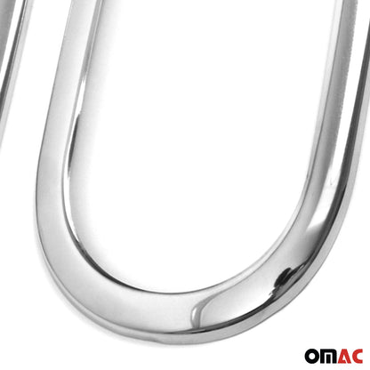 2016-2019 Smart ForTwo Car Door Handle Cover Protector Stainless Steel Chrome 2 Pcs