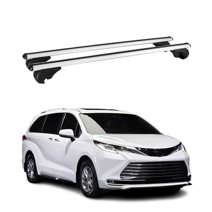 2021-2026 Toyota Sienna Roof Rack Cross Bars Silver