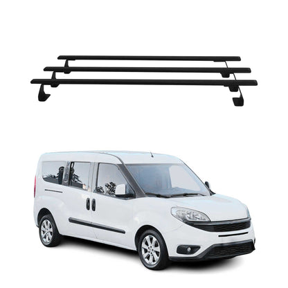 2015-2022 RAM ProMaster City Roof Rack Cross Bars Steel 3Pcs Black
