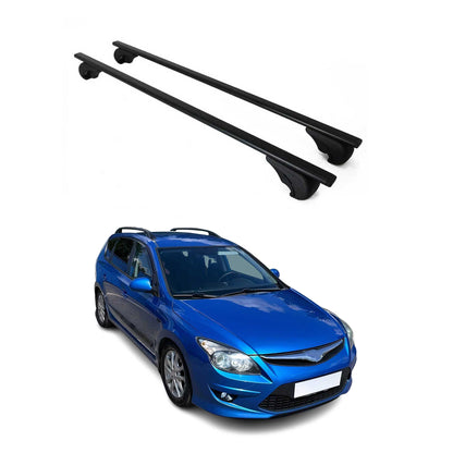 2009-2012 Hyundai Elantra Touring Roof Rack Cross Bars Black