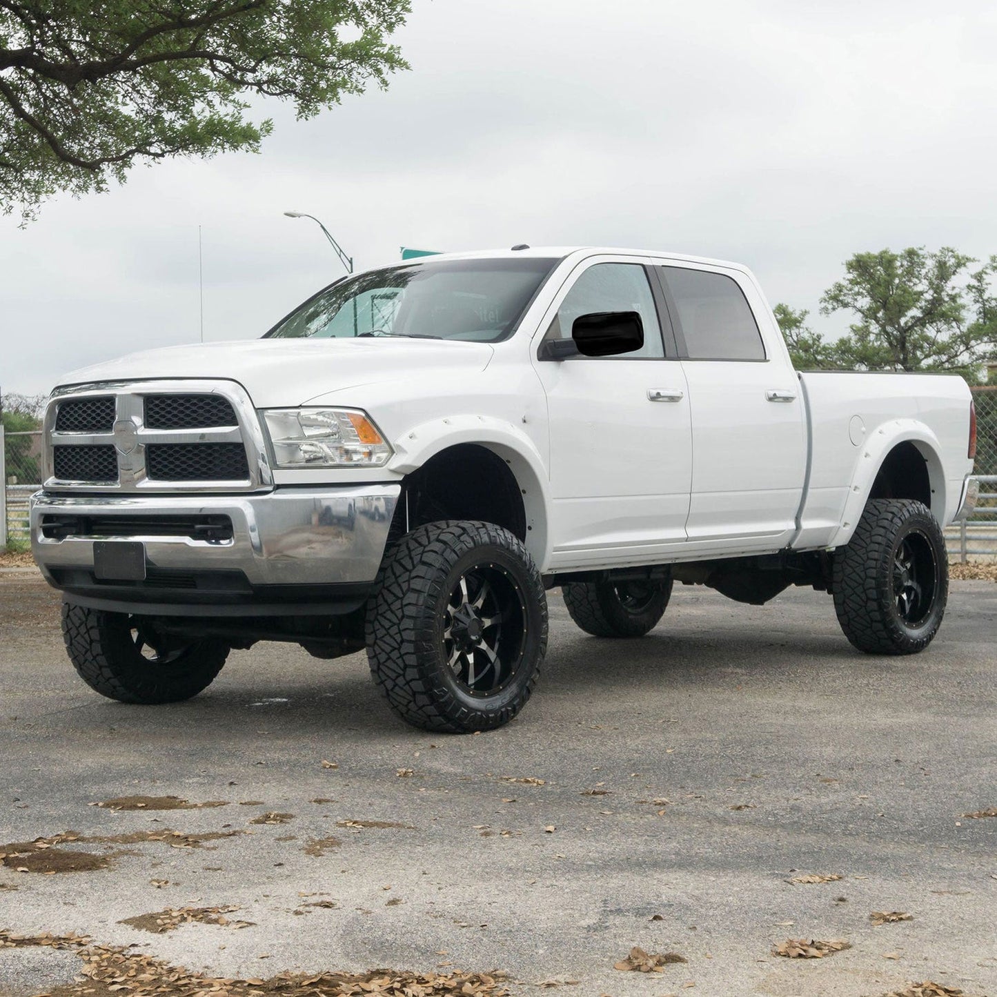2013-2018 RAM 1500 Mirror Cover Caps Gloss Black 2Pcs ABS Plastic