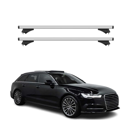 2015-2018 Audi A6 Avant Roof Rack Cross Bars Silver