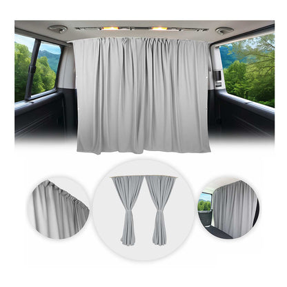 54" x 71" Cab Divider Van Cabin Curtain Campervan Kit Grey