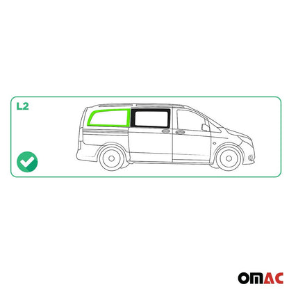 2016-2024 Mercedes Metris Window Glass Right Side Rear Black L2 MWB