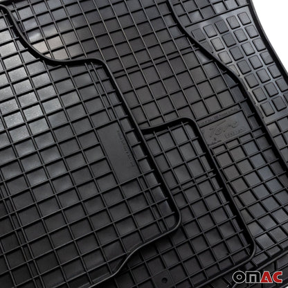 2018-2026 Jeep Wrangler Floor Mats Liners Full Set All Weather Rubber