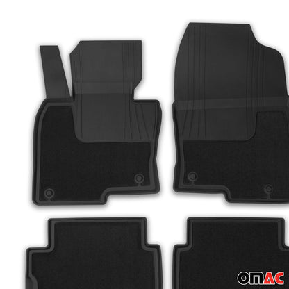 2017-2025 Mazda CX-5 2.gen Floor Mats Liners Full Set All Weather Black