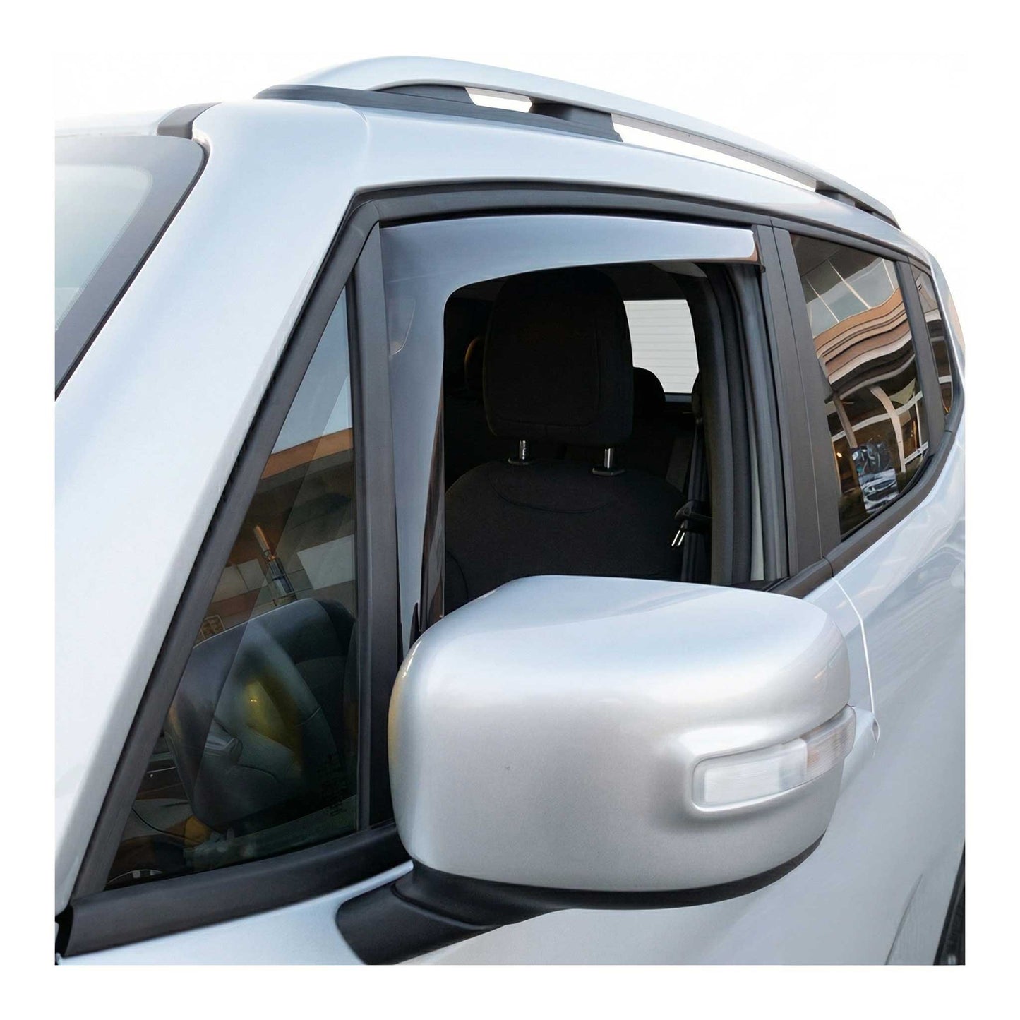 2005-2009 Land Rover LR3 Window Visor Vent Rain Deflector 2Pcs Smoke