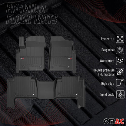 2003-2020 Infiniti QX56 QX80 Premium Floor Mats Liners Full Set All Weather Heavy Duty