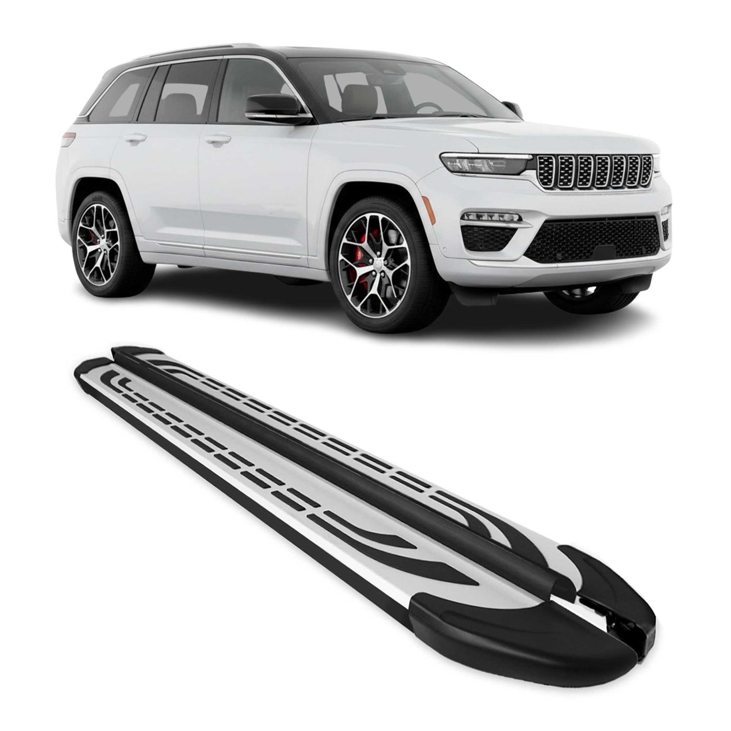 2021-2026 Jeep Grand Cherokee L Nerf Bar Side Step Running Boards Aluminum 2x
