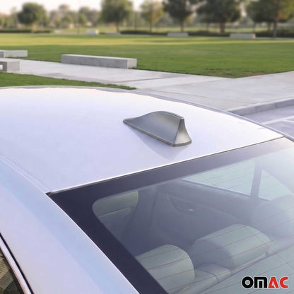Car Shark Fin Antenna Roof Radio AM/FM Signal Aerial Accessories Grey
