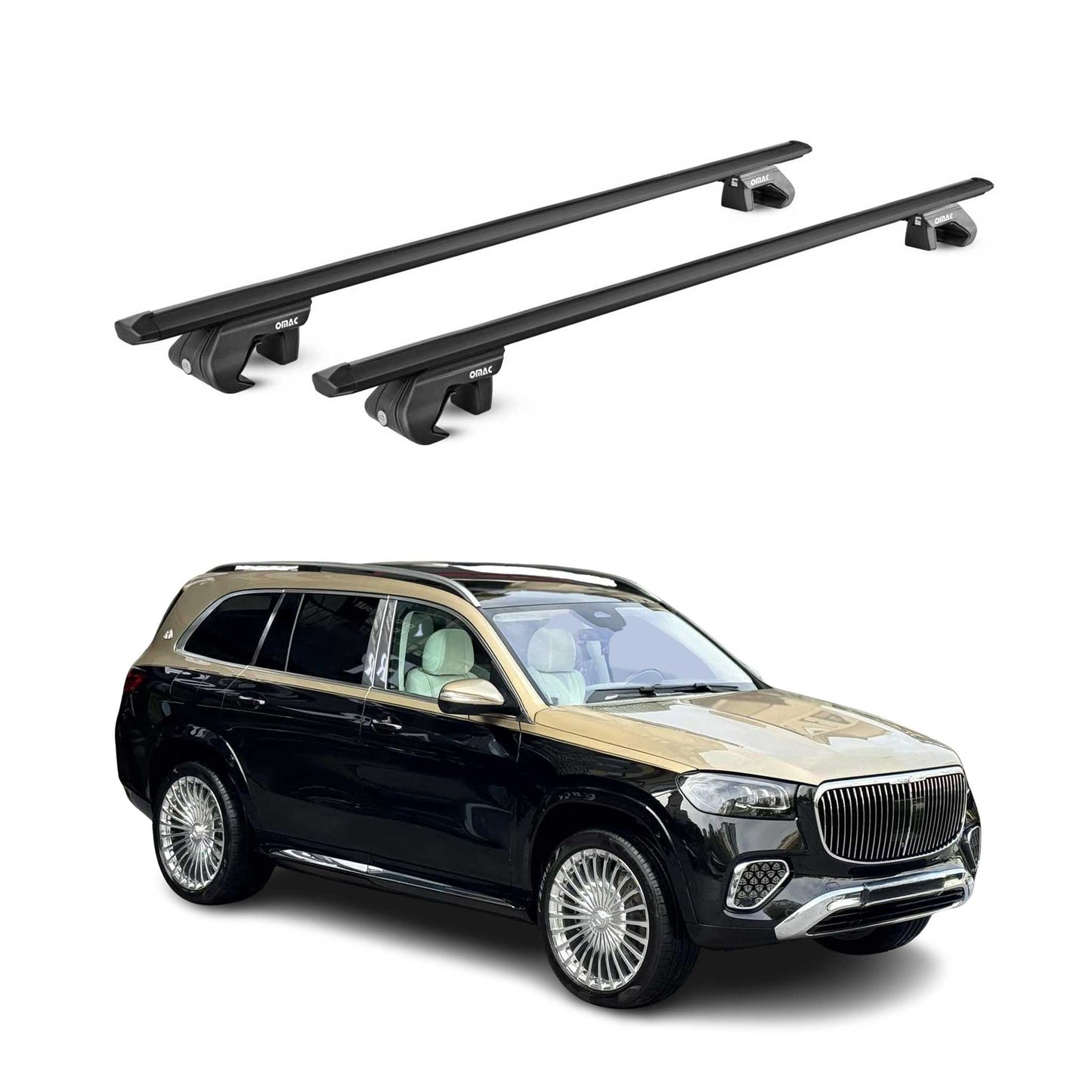 2020-2026 Mercedes GLS Class X167 Roof Rack Cross Bars Luggage Carrier 2 Pcs