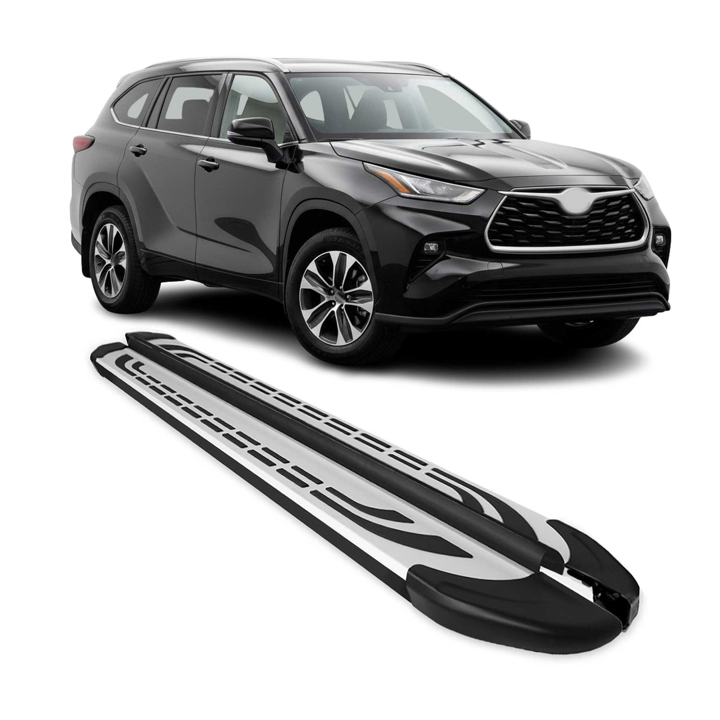 2020-2026 Toyota Highlander Nerf Bar Side Step Running Boards Alu 2x