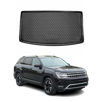 2018-2026 Volkswagen Atlas Cargo Liner Trunk Mat All Weather Unfolded Backseat Black