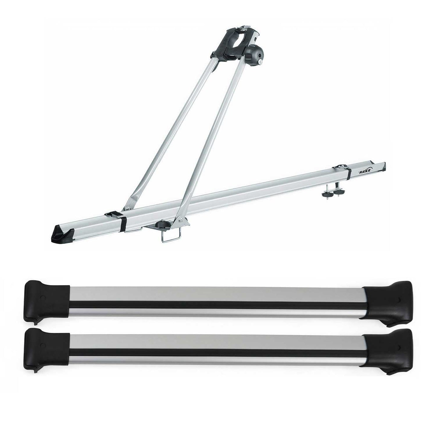2014-2026 RAM ProMaster Bike Rack Carrier Roof Racks Set Gray 3Pcs