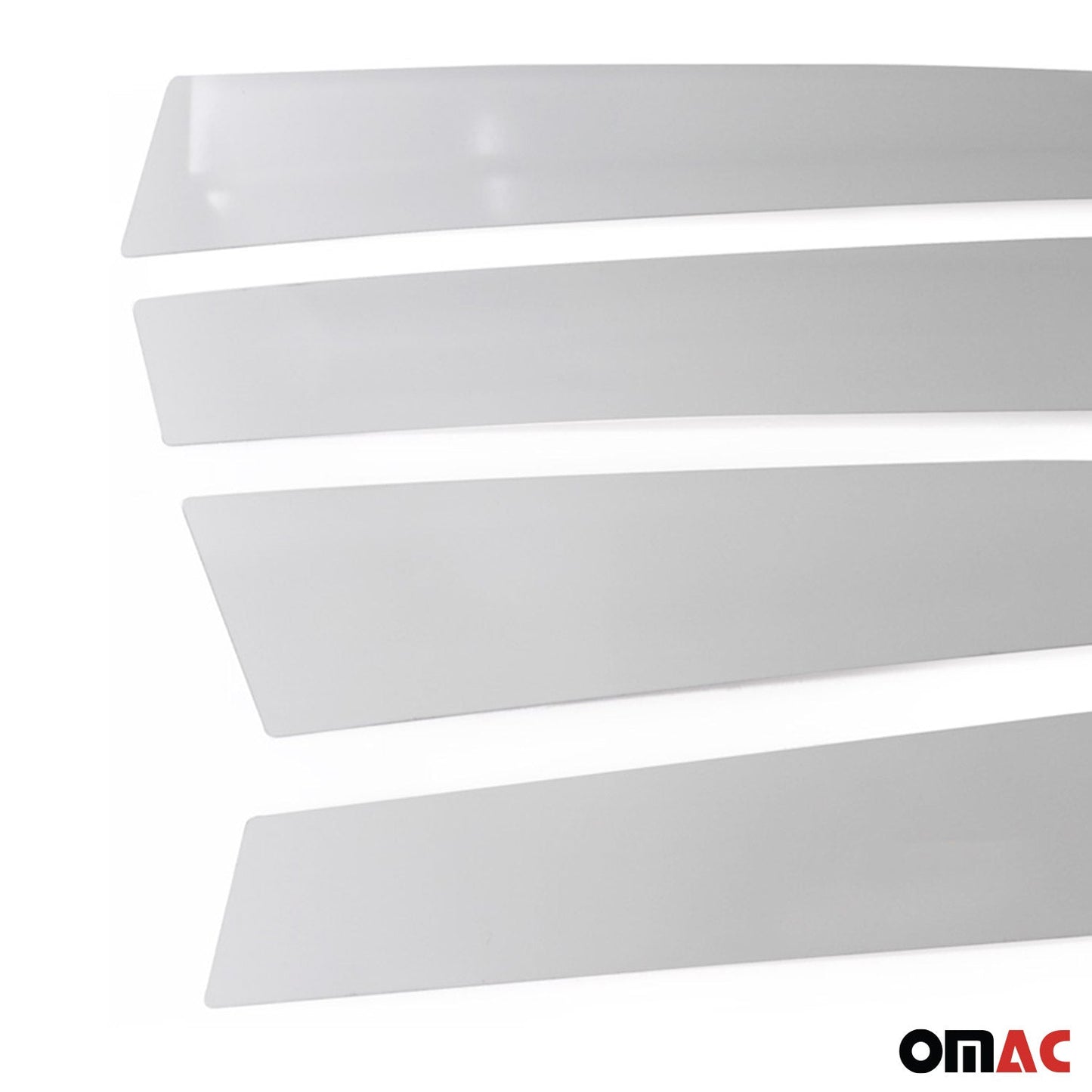 2021-2026 Hyundai Elantra Window B Pillar Posts Door Trim Stainless Steel Silver 4x