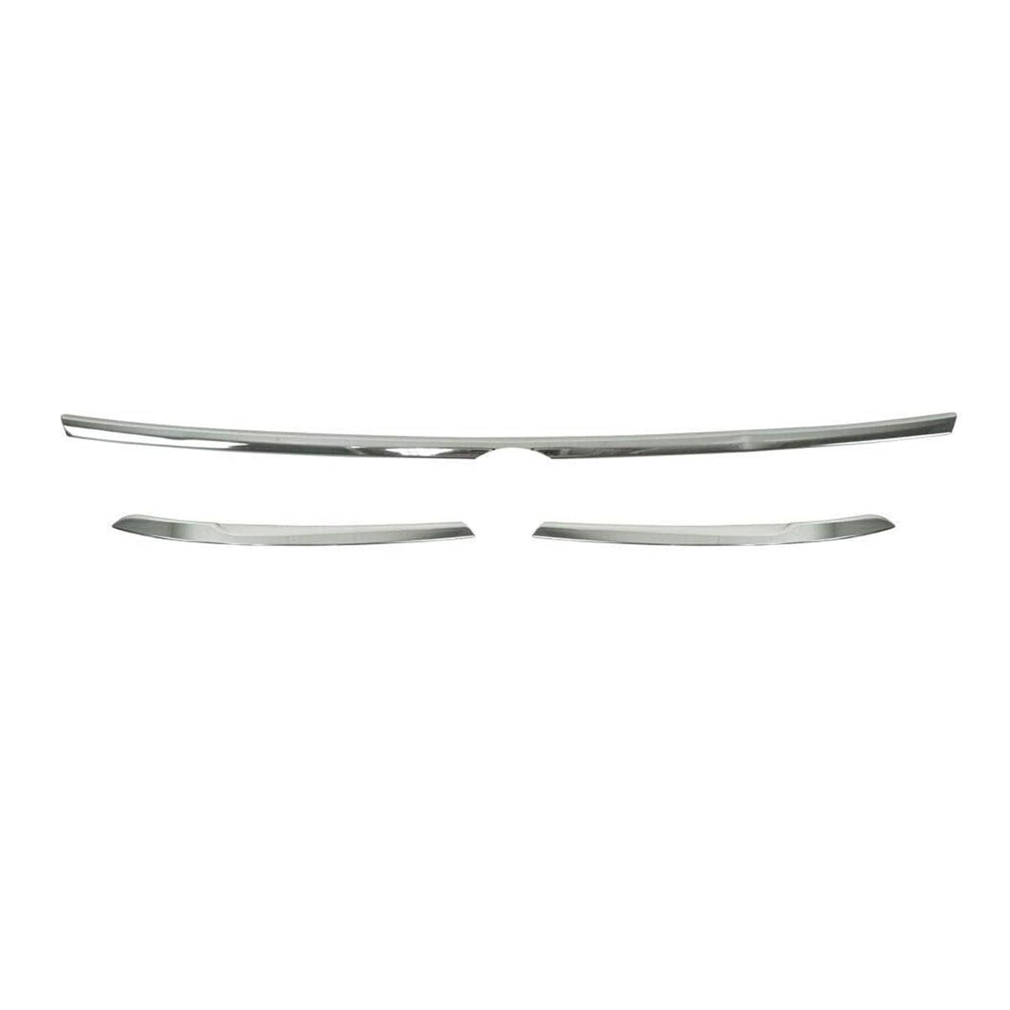 2018-2024 VW Tiguan Fog Light Headlight Lamp Surround Trim Silver 3 Pcs
