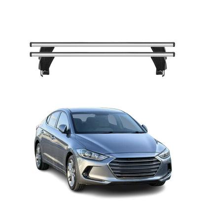 2017-2020 Hyundai Elantra Roof Rack Cross Bars Silver