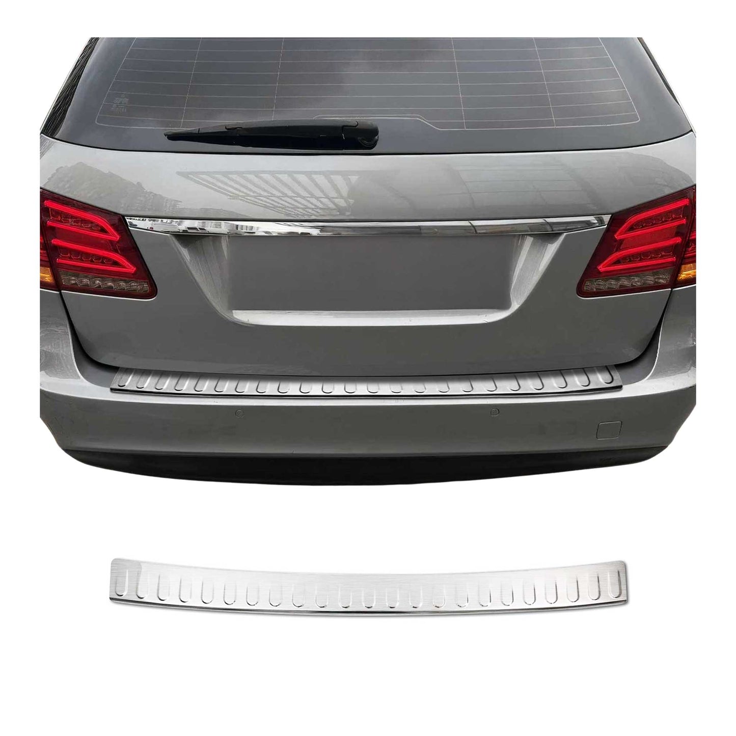2011-2013 Mercedes E Class S212 Wagon Rear Bumper Guard Stainless Steel Brushed