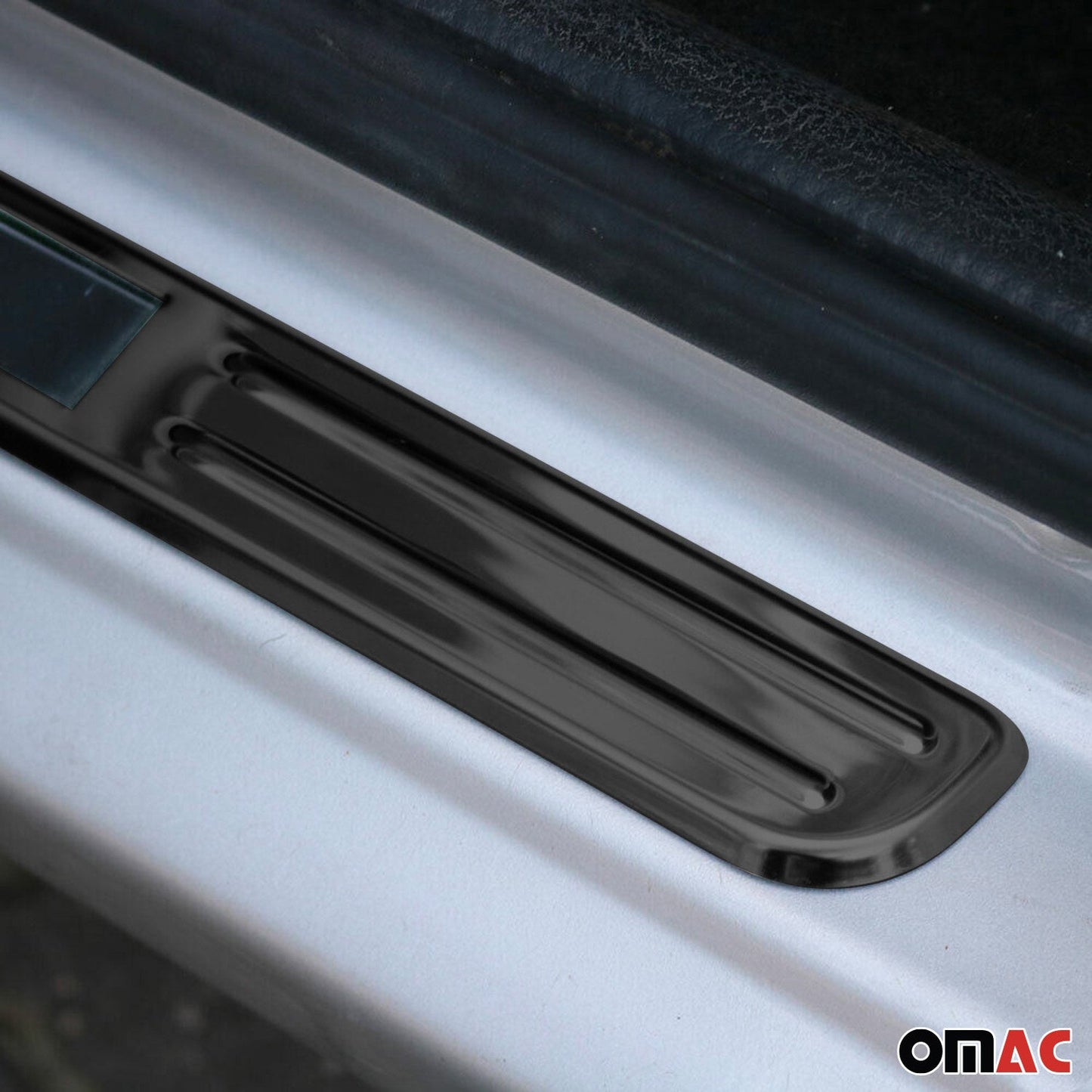 Toyota Door Sill Scuff Plate Illuminated Exclusive Stainless Steel Dark 4 Pcs