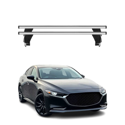 2019-2026 Mazda 3 Hatchback Roof Rack Cross Bars Silver