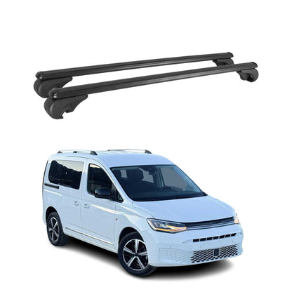 2020-2026 VW Caddy Roof Rack Cross Bars Black