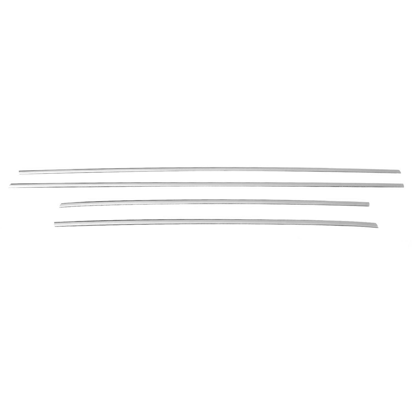 2011-2017 Nissan Juke Window Molding Trim Streamer Stainless Steel Silver 4 Pcs