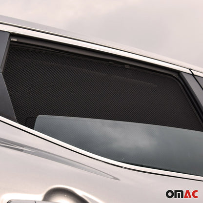 2010-2017	Volvo	XC60 Side Rear Window Curtain Mesh Black 2Pcs