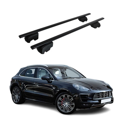2015-2026 Porsche Macan 1.gen Roof Rack Cross Bars Black