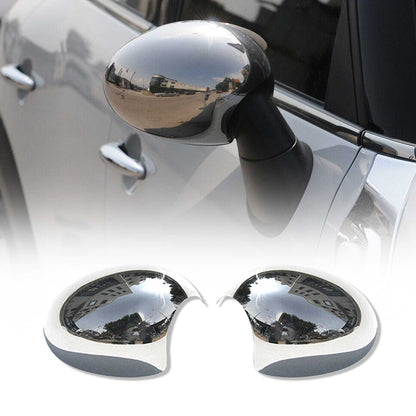 2013-2016 Mini Cooper Paceman R61 Side Mirror Cover Caps Stainless Steel Silver 2 Pcs