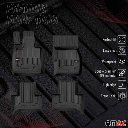 2018-2026 Alfa Romeo Stelvio Premium Floor Mats Liners Full Set All Weather Heavy Duty