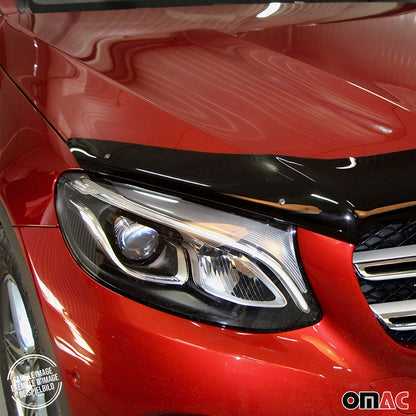 2012-2018 Dodge Ram 1500 2009-2011 / RAM 1500 Front Bug Shield Hood Deflector 1 Pc Smoke Stick Install