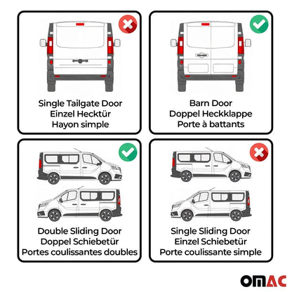 2006-2018 Mercedes Sprinter W906 Long WB Window Curtain Double Sliding Beige