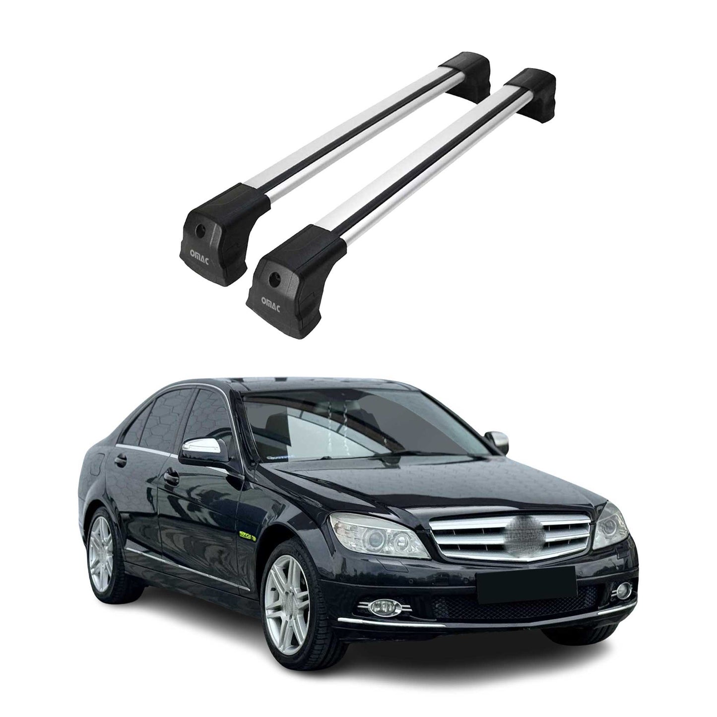 2008-2014 Mercedes C-Class C250/C300/C350 SD Fix Points Roof Racks Cross Bar