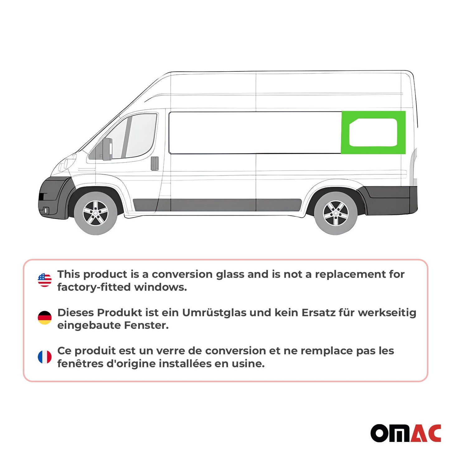 2014-2026 RAM ProMaster Window Glass Rear Left Side L4