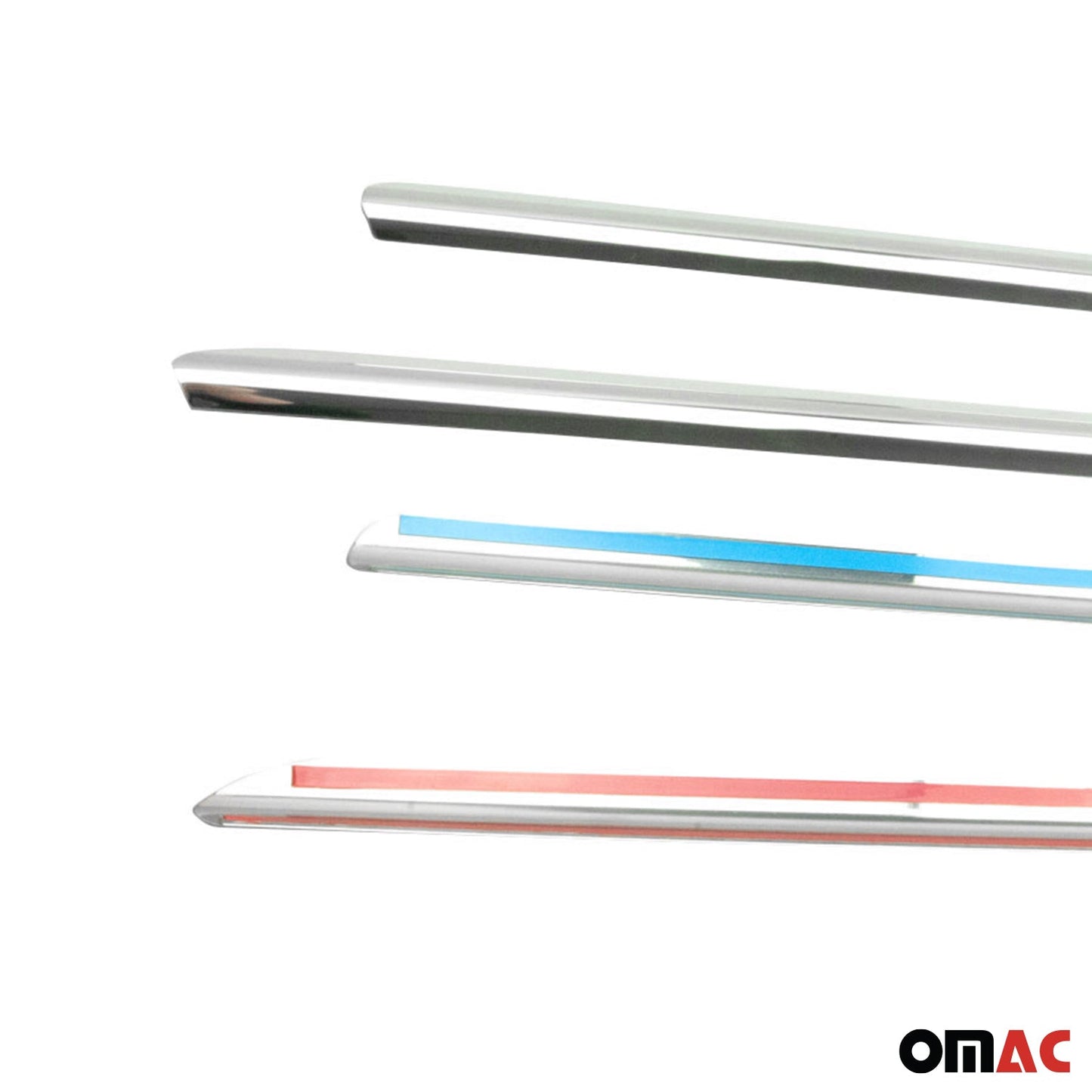 2004-2009 Mercedes E Class W211 Sedan Window Molding Trim Streamer Stainless Steel 4x