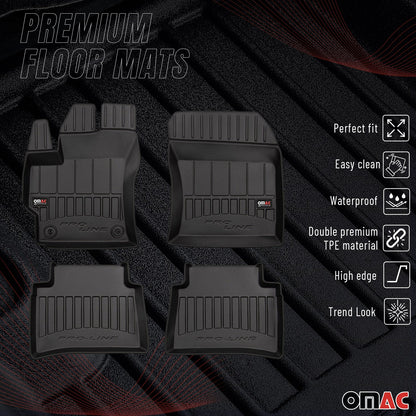 2019-2026 Toyota Corolla Sedan Wagon Premium Floor Mats Liners Full Set All Weather Heavy Duty